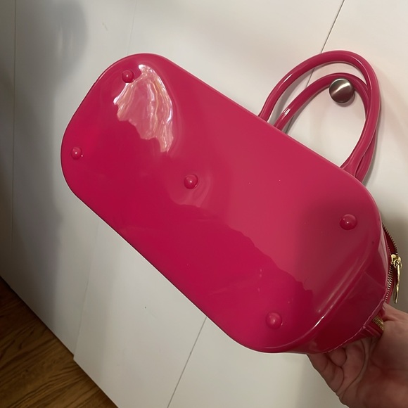 Luv Betsey Johnson 3D Heart Jelly Dome Satchel - Picture 5 of 6